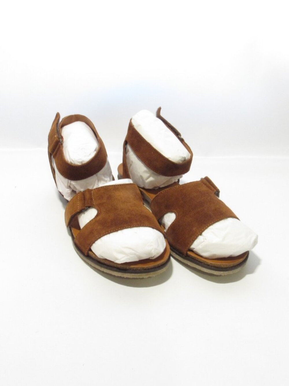 Miz Mooz Suede Ankle-Strap Sandals Camilla Brandy Suede EU 42 US 10.5-11 NIB